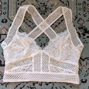 Free people White Bralette, M